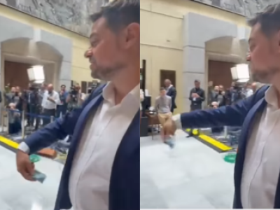 Manouchehri lanza billete de $10 mil a Araya en medio de tenso punto de prensa